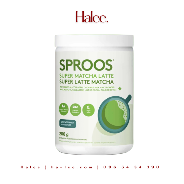 Thức uống healthy từ matcha & collagen thủy phân từ cá Sproos Super Matcha Latte