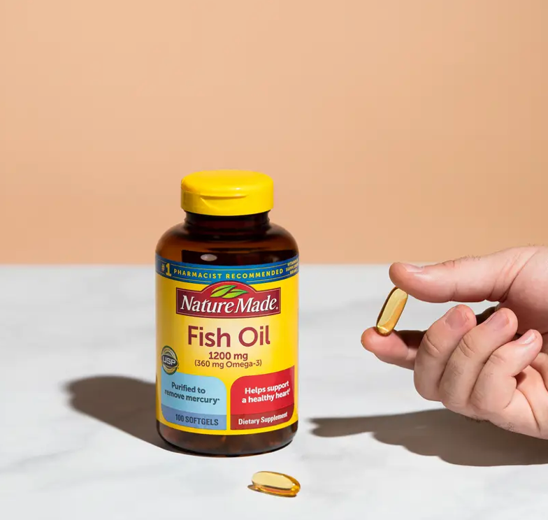 Viên dầu cá Nature Made Fish Oil 1200mg 360mg  360v